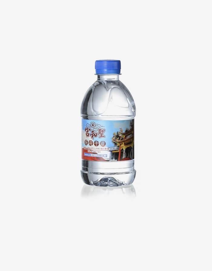 客製化瓶裝水280ml-銀行發財水、廟宇平安水