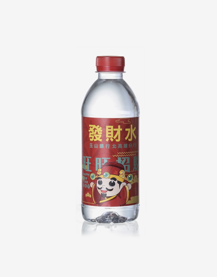 銀行發財水、廟宇平安水-瓶裝礦泉水350ml